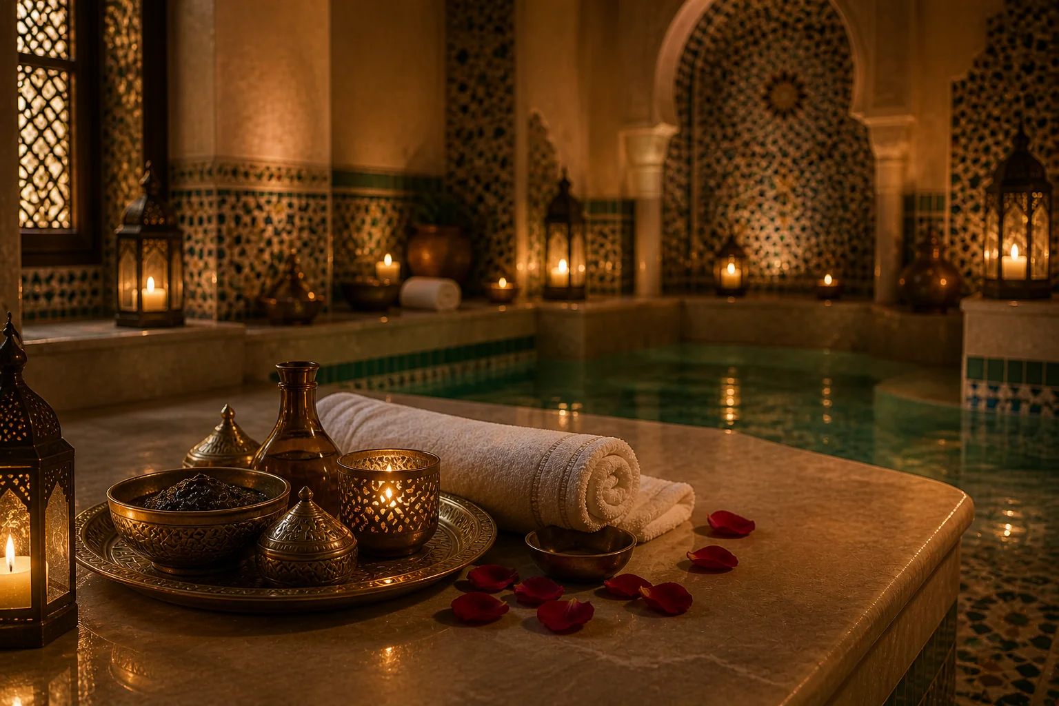 Moroccan bath hammam in Dubai
