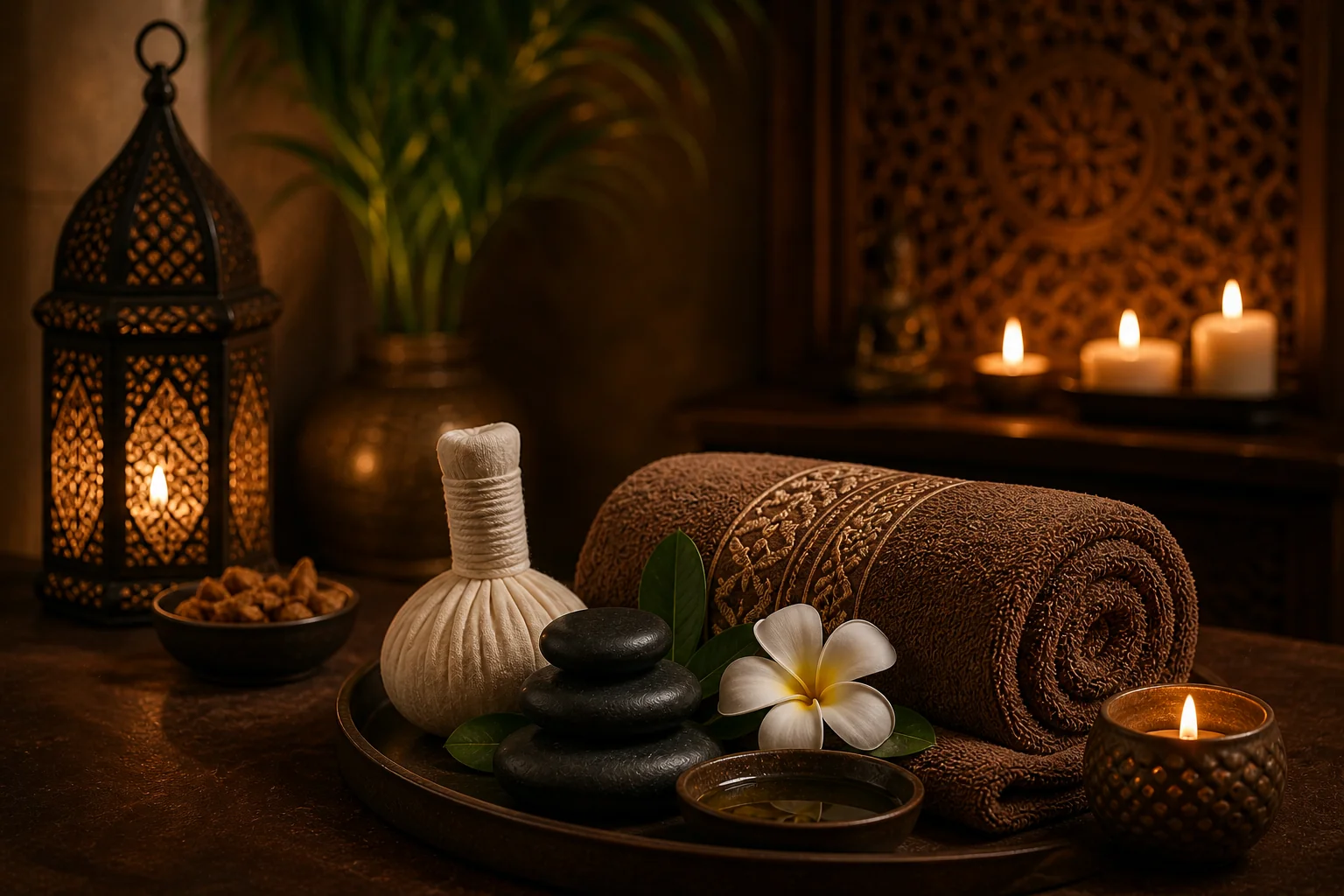 Signature hot stone spa ritual Dubai